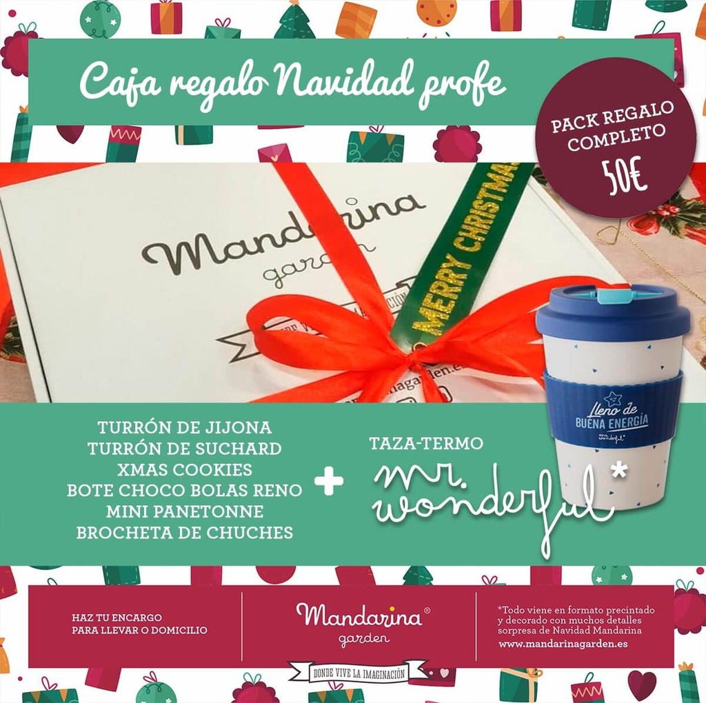 Regalo Navidad Especial Profes + Taza-termo Mr. Wonderful