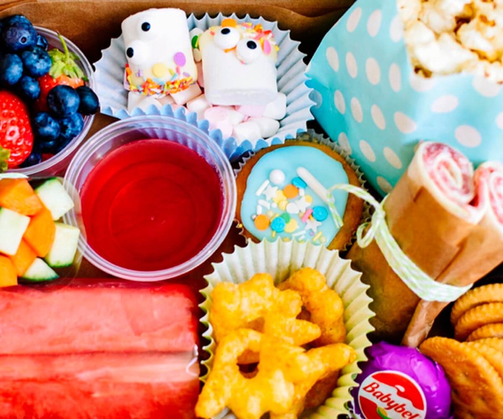 Merienda infantil KidsBox con Cupcake